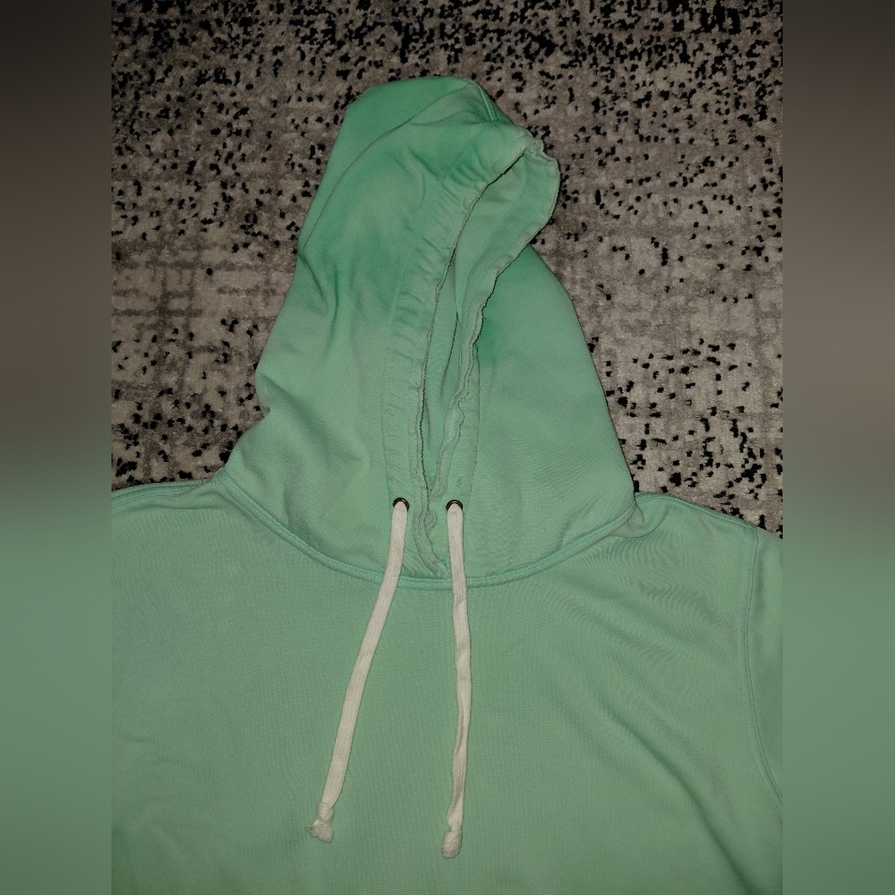 We The Free Seafoam Green Dip-Dye Distressed Hoodie - Size Small - EUC - Picture 6 of 15